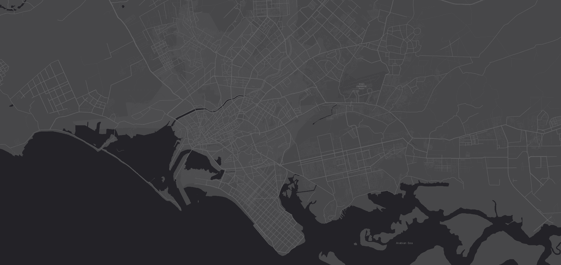 Map of SKH campuses across Karachi